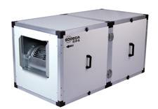 UDT Unidades de ventilação com tratamento do ar e motor direto, ispladas acusticamente, equipadas com ventiladores de dupla aspiração e opções de módulos de filtração, aquecimento elétrico ou por