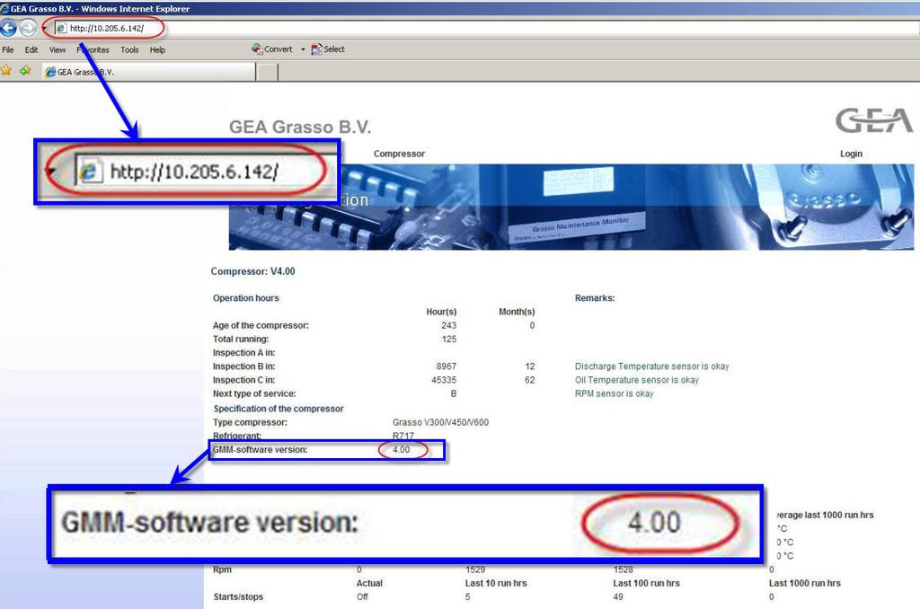 Fig.18 1.5 Troca de dados pelo website Cuidado Abra a página web e confirme se os dados antigos foram acrescentados ao software novo. Se não (tudo em 0), o GMM tem de ser trocado.