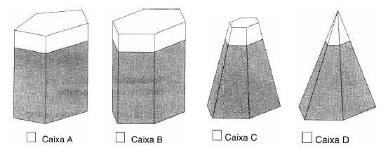 2. A professora de Educação Visual pediu aos alunos da turma da Clara para que levassem caixas para reaproveitar. A Clara levou uma caixa com a forma de um prisma hexagonal.