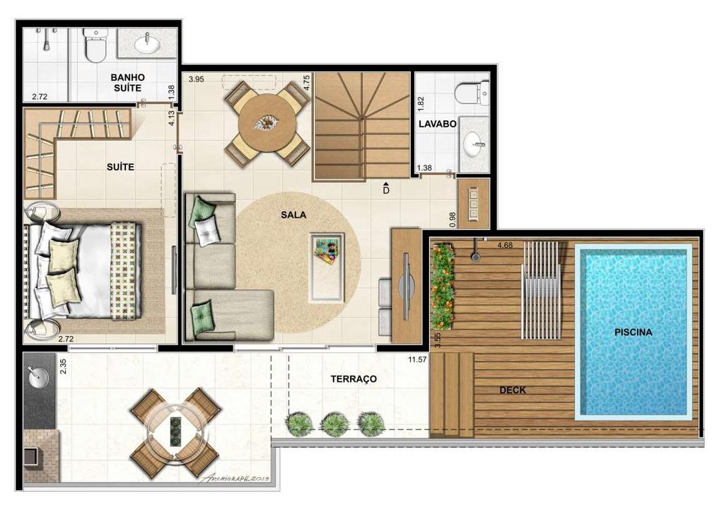 Ed. Roma - Dependência dos apartamentos 1501. Ed. Venezia e Ed.