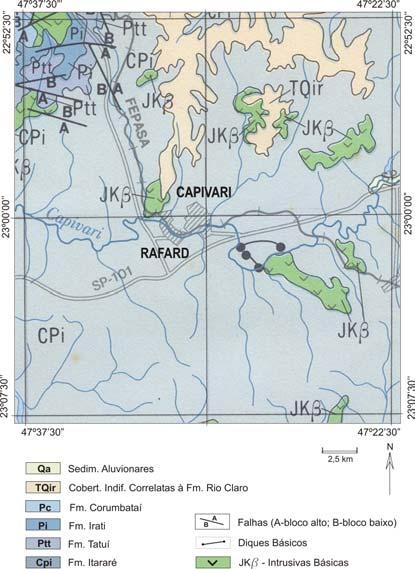 3. GEOLOGIA A área de estudo está assentada, em sua maior parte, sobre os sedimentos do Subgrupo Itararé, de idade permo-carbonífera, pertencentes ao Grupo Tubarão (Figura 2).