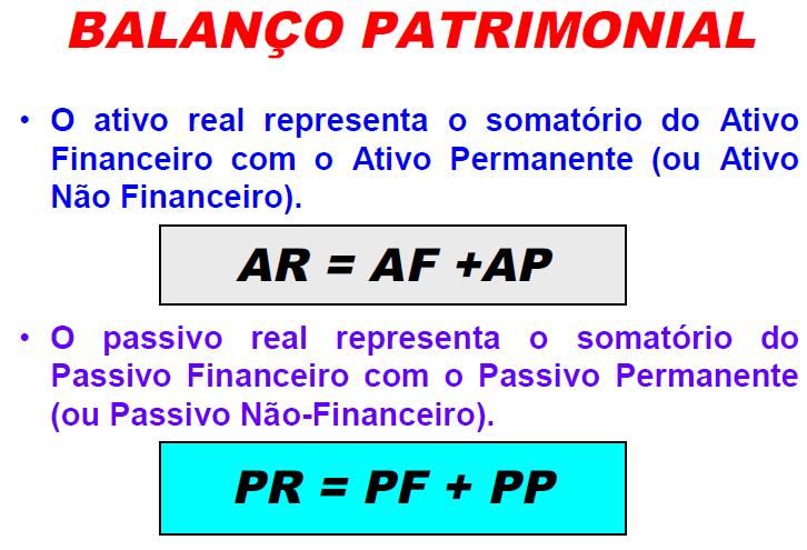 BALANÇO PATRIMONIAL BALANÇO PATRIMONIAL O passivo financeiro compreenderá as