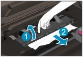 Eliminar o congestionamento de papel do duplexador. Para eliminar um atolamento de papel do duplexador 1.