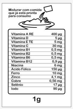 PREVENÇÃO Nova estratégia para prevenção da anemia em crianças Fortificação dos alimentos saudáveis preparados para as crianças com micronutrientes.