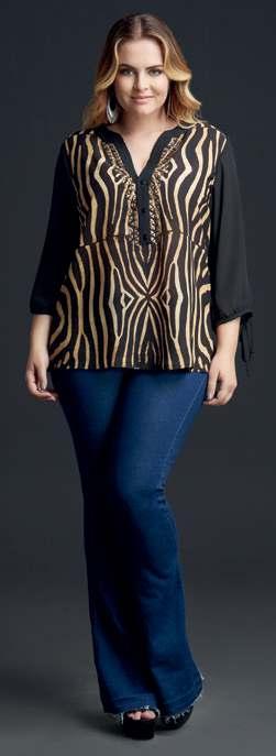 CORES: Preta BLUSA TIGER