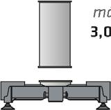 3,0 m Móvel M Móvel MHD Lagarta R25/240* Substrutura de 4 pontos 8 *