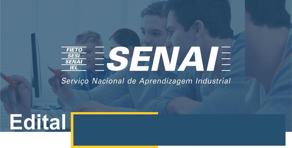 01/2018 PROCESSO SELETIVO - CURSOS TÉCNICOS Página 1 de 11 A Diretora Regional do Serviço Nacional de Aprendizagem Industrial, Departamento Regional da Tocantins SENAI-DR/TO, no uso de suas