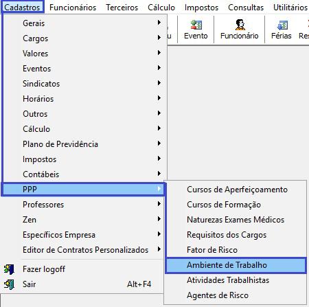 FATOR DE RISCO Informar o Código do Fator de Risco conforme a Tabela 23 do Leiaute do esocial. DESCRIÇÃO Descrição dos Fatores de Risco do Meio Ambiente do Trabalho, conforme a Tabela 23.