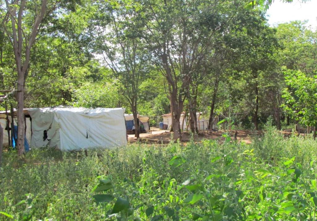 Acampamento Santa Fé Município de Verdelândia MG FONTE: SILVA, Greiciele Soares da. 2017.