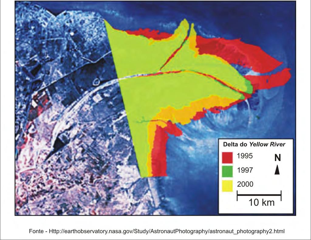 construção de lobos deltaicos de fluxo hiperpicnal (Prior et al., 1986).