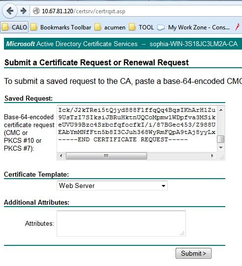 Etapa 4. Transfira arquivos pela rede o certificado assinado CA ao server.