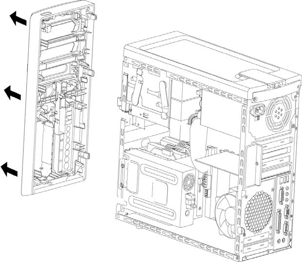 1 Remova a HP Personal Media Drive, se existir.