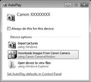 Transferir Imagens para um Computador para Visualização Abra o CameraWindow.
