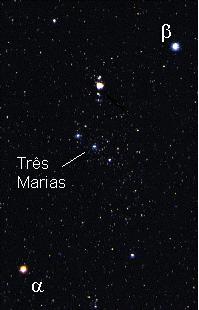 Cores das estrelas Orion: