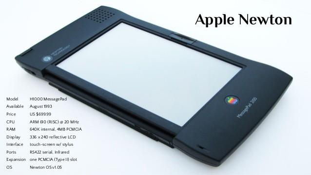 Newton Apple (1993) Primeiro computador Palmtop