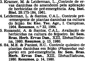 CONTROLE DE PLANTAS DANINHAS NO FEIJÃO 77 daninhas em culturas de feijão com população