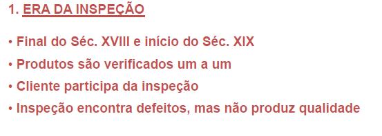 O final dos anos 70 e 80 foram marcados pelo esforço para a Qualidade em todos os aspectos de negócios e das organizações prestadoras de serviços, incluindo finanças, vendas, pessoal, manutenção,