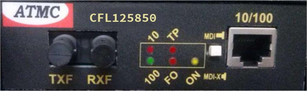 INTRODUÇÃO O CFL125850 é um conversor de fibra ótica para interface 10 baset, visando conectar redes através de fibra óptica multimodo com conectores ST.