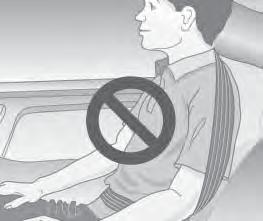Black plate (19,1) Bancos e dispositivos de segurança 3-21 3-19 { Perigo Essa imagem mostra uma criança sentada em um banco usando o cinto