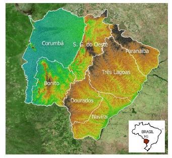 Monitoramento Agrometeorológico e Espectral O propósito do monitoramento é avaliar a situação atual das principais lavouras temporárias do estado de Mato Grosso do Sul frente às mais recentes