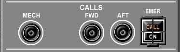 Chamadas dos Passageiros O sistema de chamadas torna possível um passageiro chamar os comissários tanto de sua poltrona como do toalete. 4.9.1.