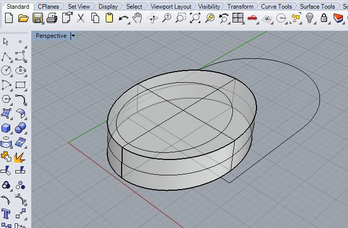 1.6 - Abra o menu Solid > Cap Planar Holes; 1.7 - A linha de comando informará:"select surfaces or polysurfaces to cap" ; 1.