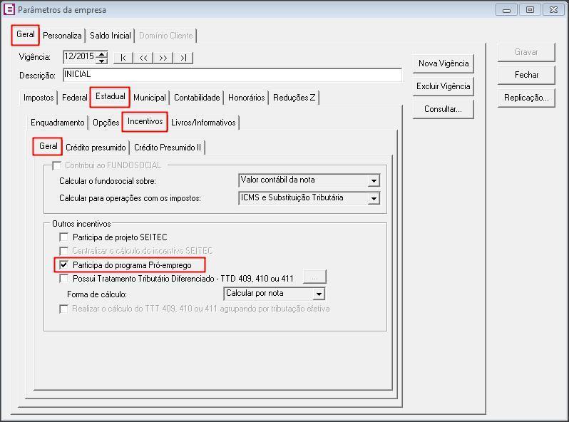 1.4 Avalie as demais informações dos PARÂMETROS e clique no botão [Gravar] para concluir; 2 CONFIGURANDO ACUMULADORES; 2.1 Acesse o menu ARQUIVO, ACUMULADORES, edite ou crie os acumuladores; 2.