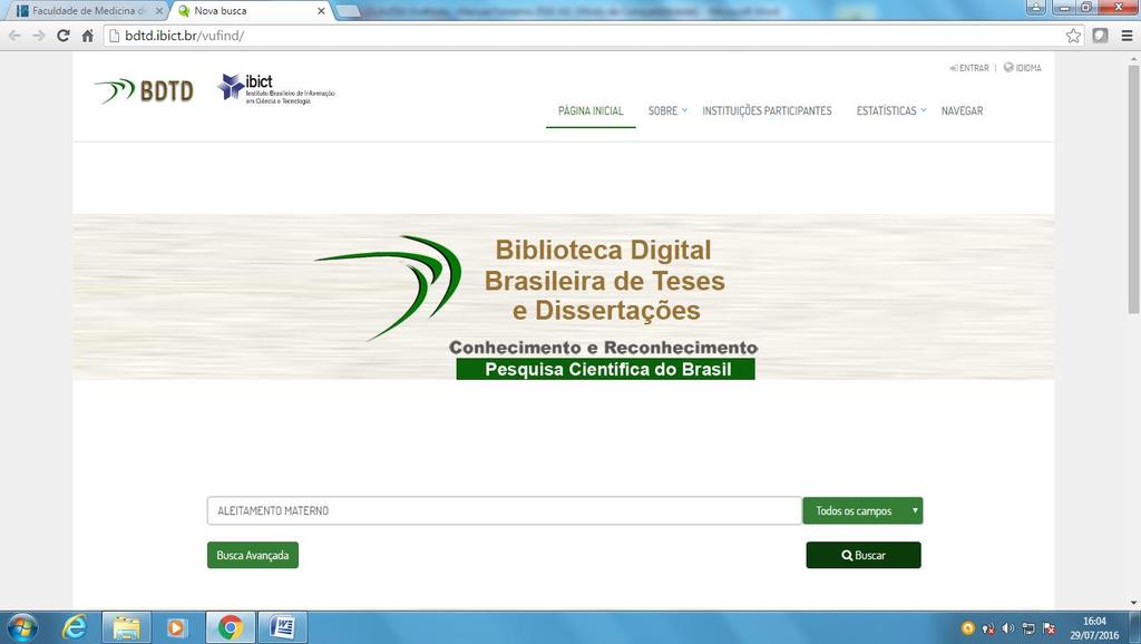 18 4.1.6 BDTD Biblioteca Brasileira de Teses e