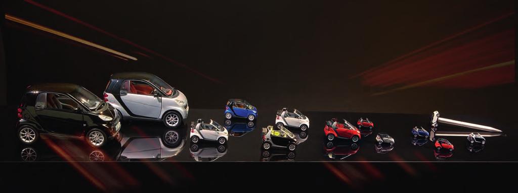 > pure > 19 > 20 > 19 miniatura coupé/cabrio: Miniatura fiel do smart fortwo coupé ou cabrio para ter em casa. Disponível em três cores originais smart e em três escalas: 1:18, 1:43 e 1:87.