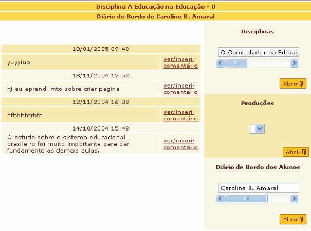 Manual do Usuário - Dados Pessoais, Diário de Bordo Dados Pessoais Funcionalidade que disponibiliza informações sobre o usuário, conforme formulário disponível.