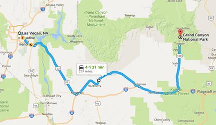 Faz parte do Parque Nacional do Grand Canyon, tem 446 km de comprimento, até 29 km de largura e atinge uma