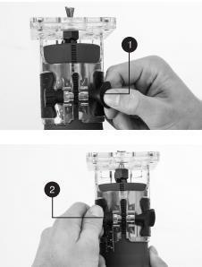 Página 2 de 9 Figura 1 Ajuste profundidade de corte 5.2. Acionamento do botão interruptor O interruptor encontra-se na parte superior da máquina.