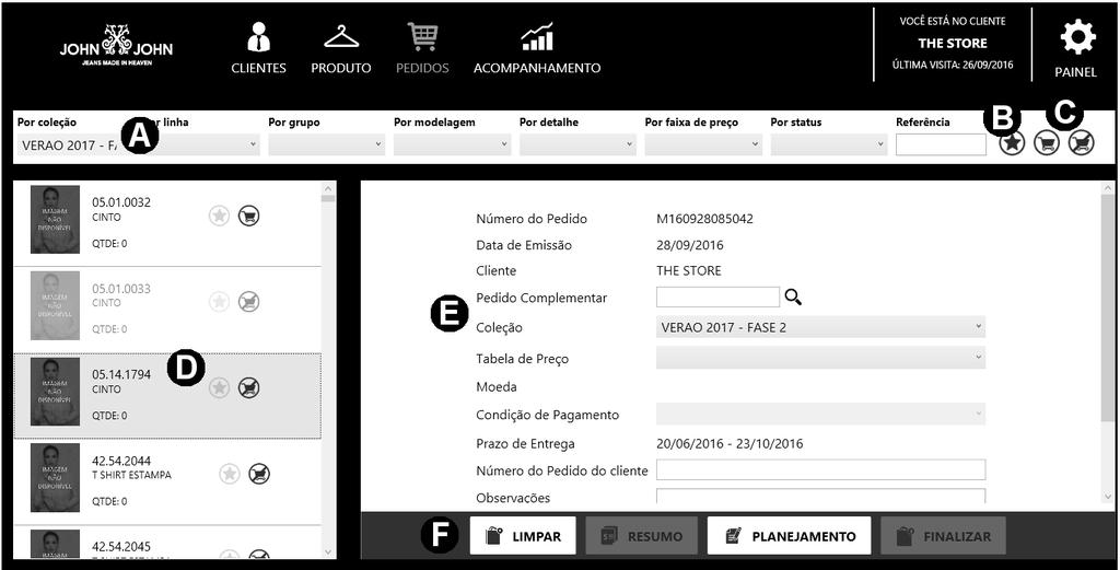 3) Digitação de pedido Os pedidos podem ser feitos de formas on-line e off-line.