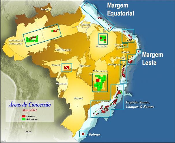 Produção Onshore Reservas provadas em terra de 72 BCM; Produção em terra de 16 MMm3/d; Excetuando Urucu, o índice de