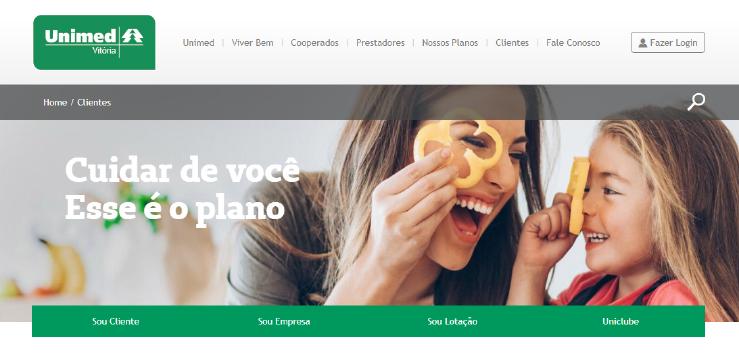 Acesso para Empresas Conheça abaixo a estrutura do Portal da Unimed Vitória e as áreas disponíveis para sua navegação.