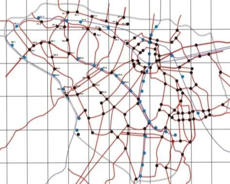 Serviço em Rede As CONEXÕES são os pontos de interligação (NÓS) da Rede de Transporte Coletivo, e indicam os principais locais de