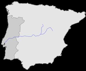 RIO TEJO Comprimento: 1.007 km Nascente: Serra de Albarracín( Espanha) Altitude da nascente: 1.593 m Foz: Lisboa Área da bacia: 80.600 km² Afluentes principais Esq.
