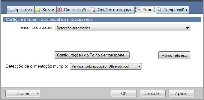 Digitalização de documentos com diferentes larguras e comprimentos em um único lote Extensão Bandeja de saída 4.