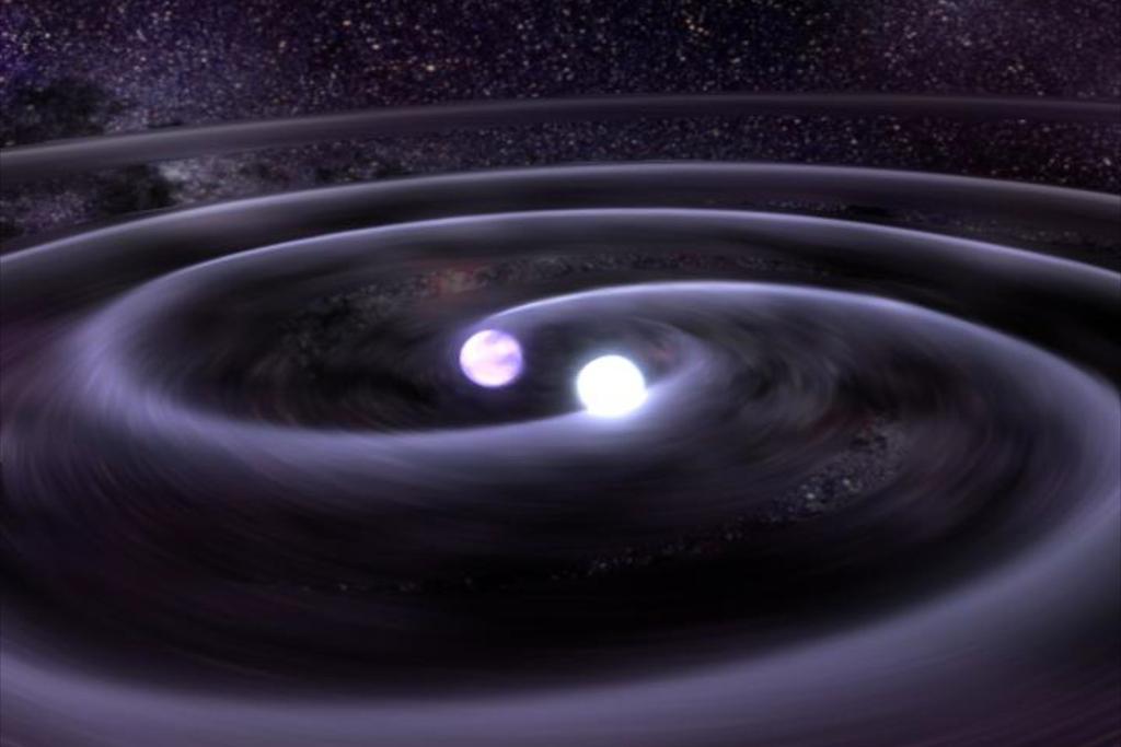 Formação e Evolução de Galáxias Buracos Negros Binários Quando os Buracos Negros chegam muito pertos, eles se orbitam e emitem ondas gravitacionais, assim perdendo momento angular e espiralando ainda