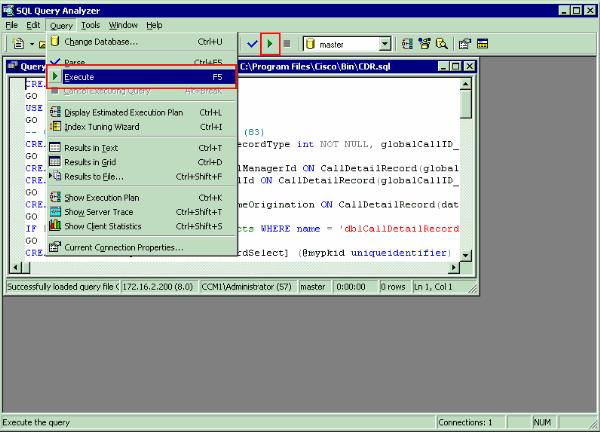 4. Vá ao SQL enterprise manager e selecione o Microsoft SQL servers > o grupo > o local > os bases de dados > o