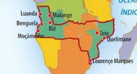 Mapa saído da Conferência de Berlim Mapa