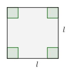 Seja a seguinte situação: Considere a função que relaciona o lado l de um quadrado e seu perímetro P. Elabore três maneiras de representar tal função.