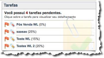 TAREFAS No módulo Tarefas você pode gerenciar as atividades ou lembretes de ações que necessitam ser realizadas.