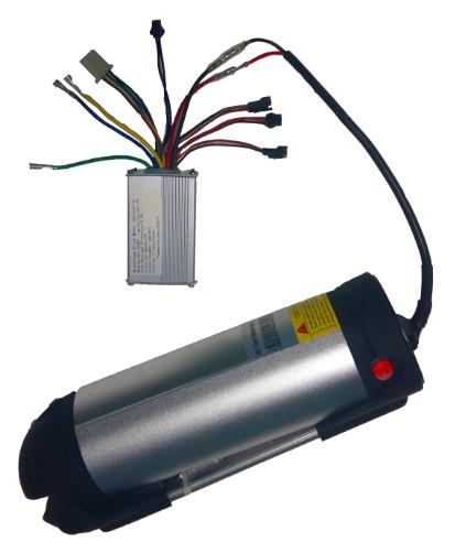 Como ligar a Bicicleta com o Kit Elétrico Ligue a energia: Aperte o botão vermelho da bateria. Seis LEDS se acenderão no painel de controle, mostrando se há energia suficiente.