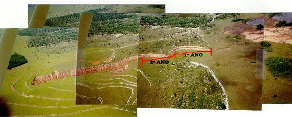 Áreas próximas às nascentes do Rio Araguaia (GO, MT, MS): O incremento da agropecuária a partir dos anos 1970, os processos erosivos lineares, em especial aqueles de grande