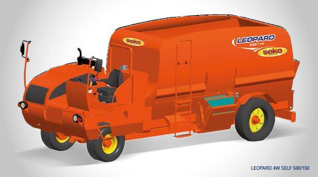 LEOPARD 4W SELF UNIFEED AUTOMOTRIZ EQUIPAMENTO STANDARD: Motor diesel JCB Stage Final 4 com sistema de controle electrónico Sistema de refrigeração geral com radiador anti-entupimento Dois senfins