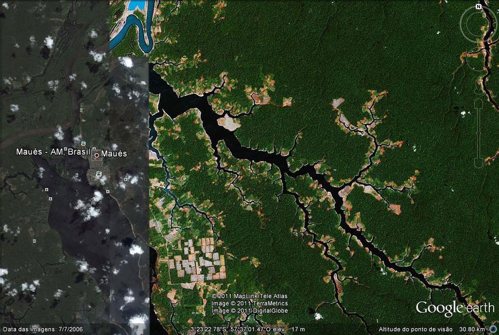 tação média anual de 2200 mm. A temperatura média anual é de 26 C, com umidade relativa do ar variando de 84 a 90% ao longo do ano.