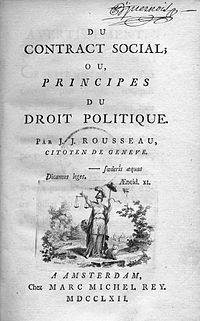 O CONTRATO SOCIAL OU PRINCÍPIOS DO DIREITO POLÍTICO Na época da publicação de "O Contrato Social (1762) Rousseau tinha 50 anos e era um homem célebre.