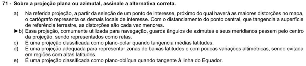 A Projeção Polar (Azimutal ou Plana), na realidade, é um tipo de projeção azimutal em que um dos polos ocupa o centro da projeção. É a mais utilizada para a representação das regiões polares.