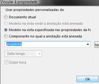 A anotação está sendo exibida em azul, pois estamos no modo editar formato da folha.